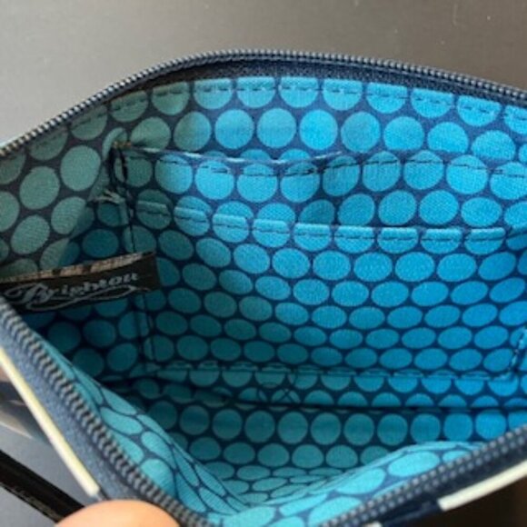 Brighton White & aqua blue floral design wristlet - Picture 5 of 5